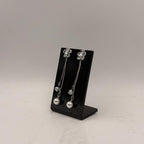 Elegant Floral Pearl Drop Earrings for Women