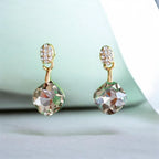 Crystal Pendant Necklace & Earrings Set