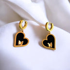 Heart Shape Drop Earrings