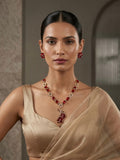Zar-E-Laal Necklace Set – Bridal Artificial Jewellery for Women | Arveeta