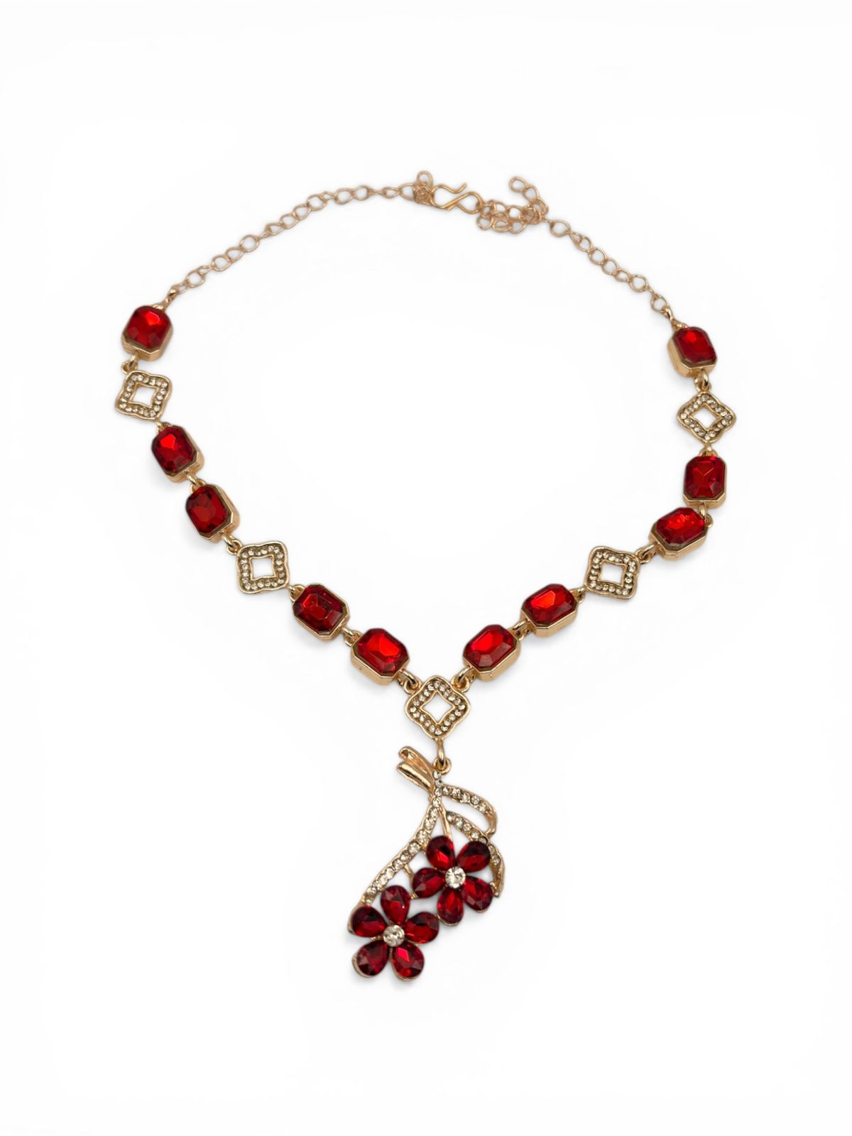 Zar-E-Laal Necklace Set – Bridal Artificial Jewellery for Women | Arveeta