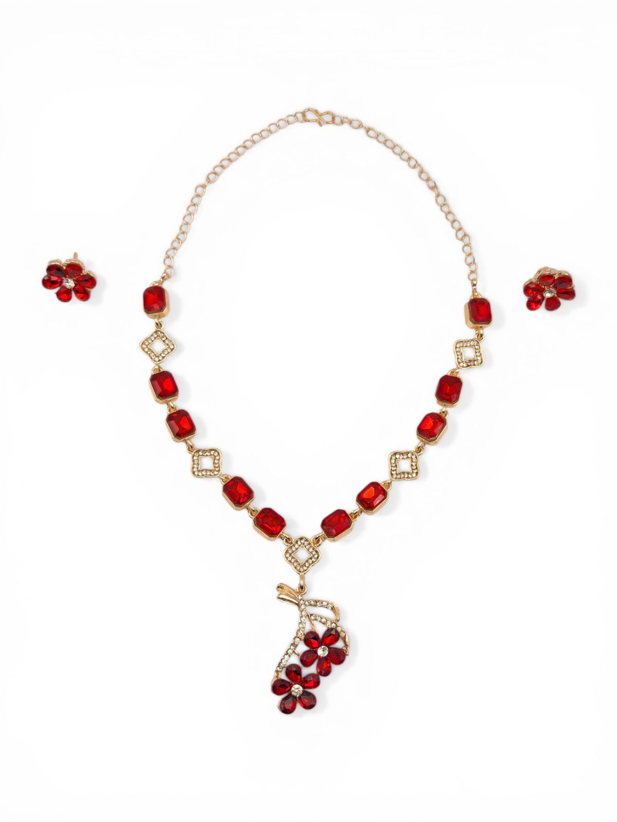 Zar-E-Laal Necklace Set – Bridal Artificial Jewellery for Women | Arveeta