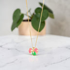 Bow Pendant Necklace & Earrings Set