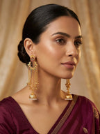 Traditional Jhumka Chandbali Tassel Earrings