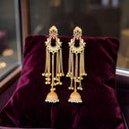 Traditional Jhumka Chandbali Tassel Earrings