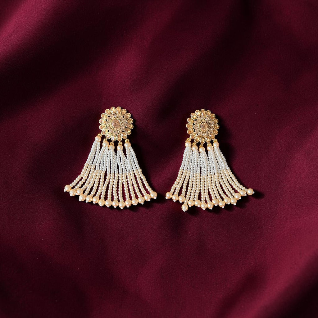 Pearl Tassel Earrings