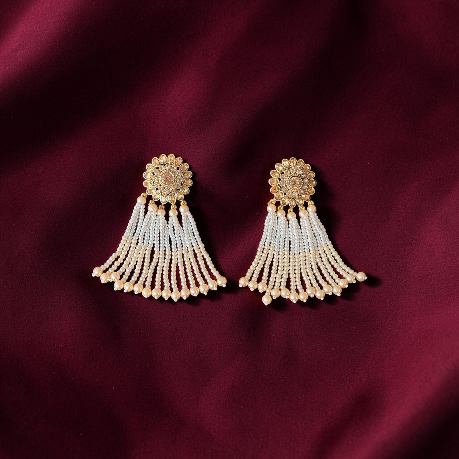 Pearl Tassel Earrings