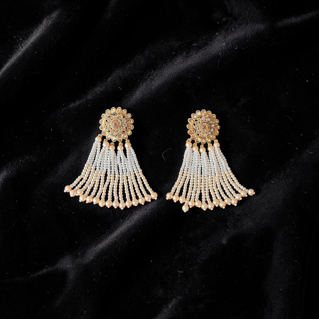 Pearl Tassel Earrings