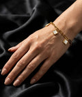 Gold Clover Charm Bracelet