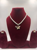 Butterfly Pearl Necklace Set