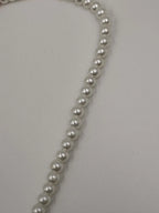 Pearl Necklace with Butterfly Crystal Pendant and Matching Earrings