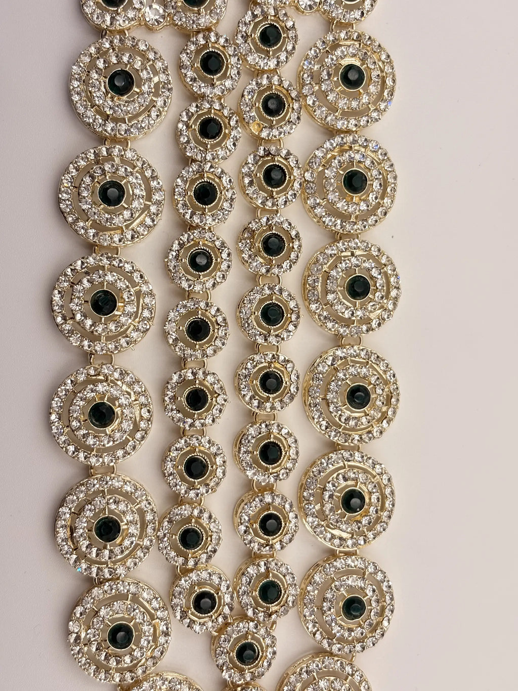 Devayani Panna Bridal Haar Necklace Set - 4 piece