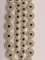 Devayani Panna Bridal Haar Necklace Set - 4 piece