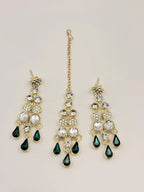 Green Drop Bridal Necklace Set Of Four