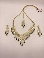 Green Drop Bridal Necklace Set Of Four