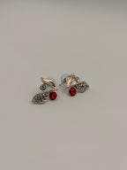 Ruby Floral Statement Necklace Set