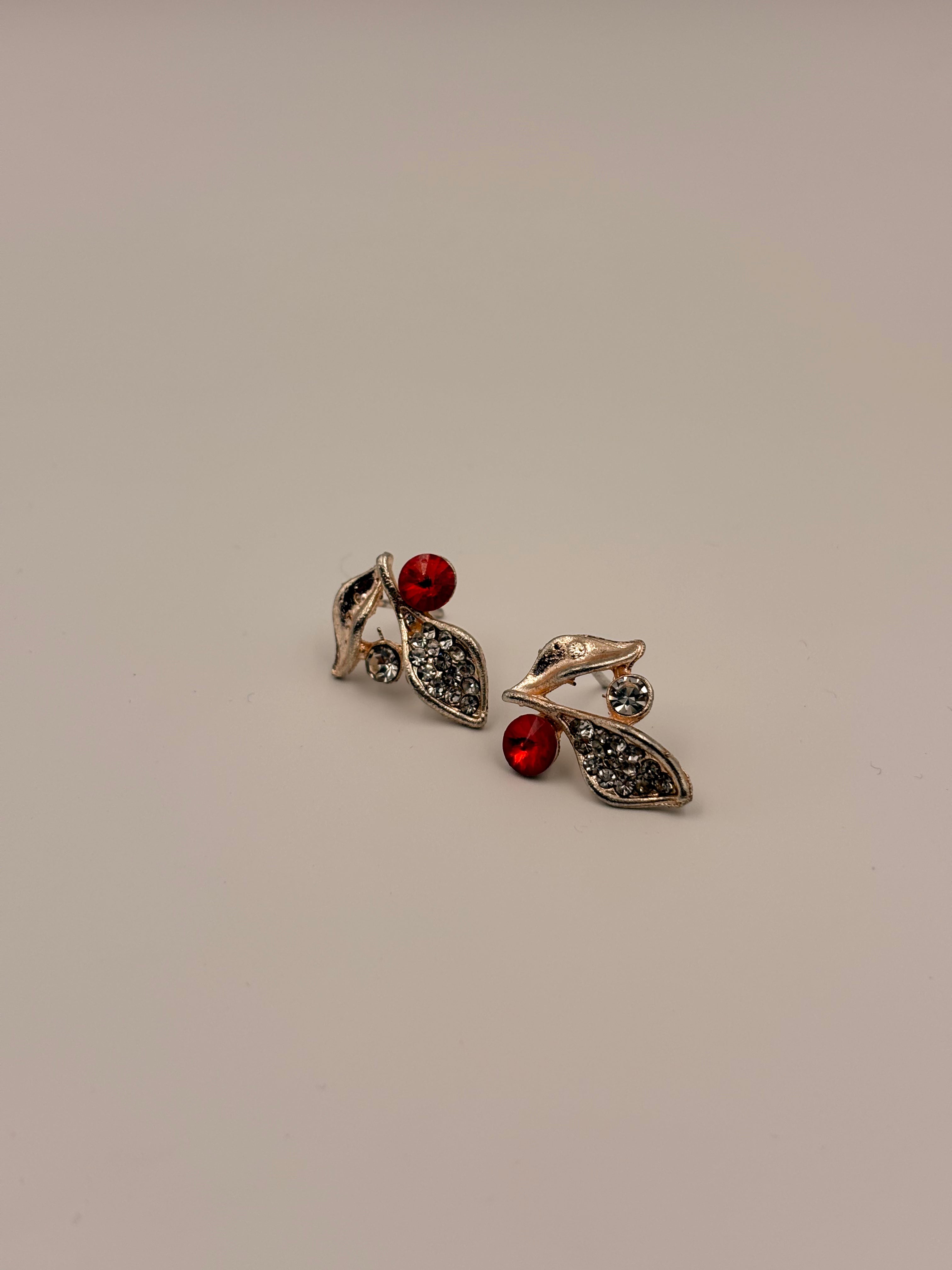 Ruby Floral Statement Necklace Set