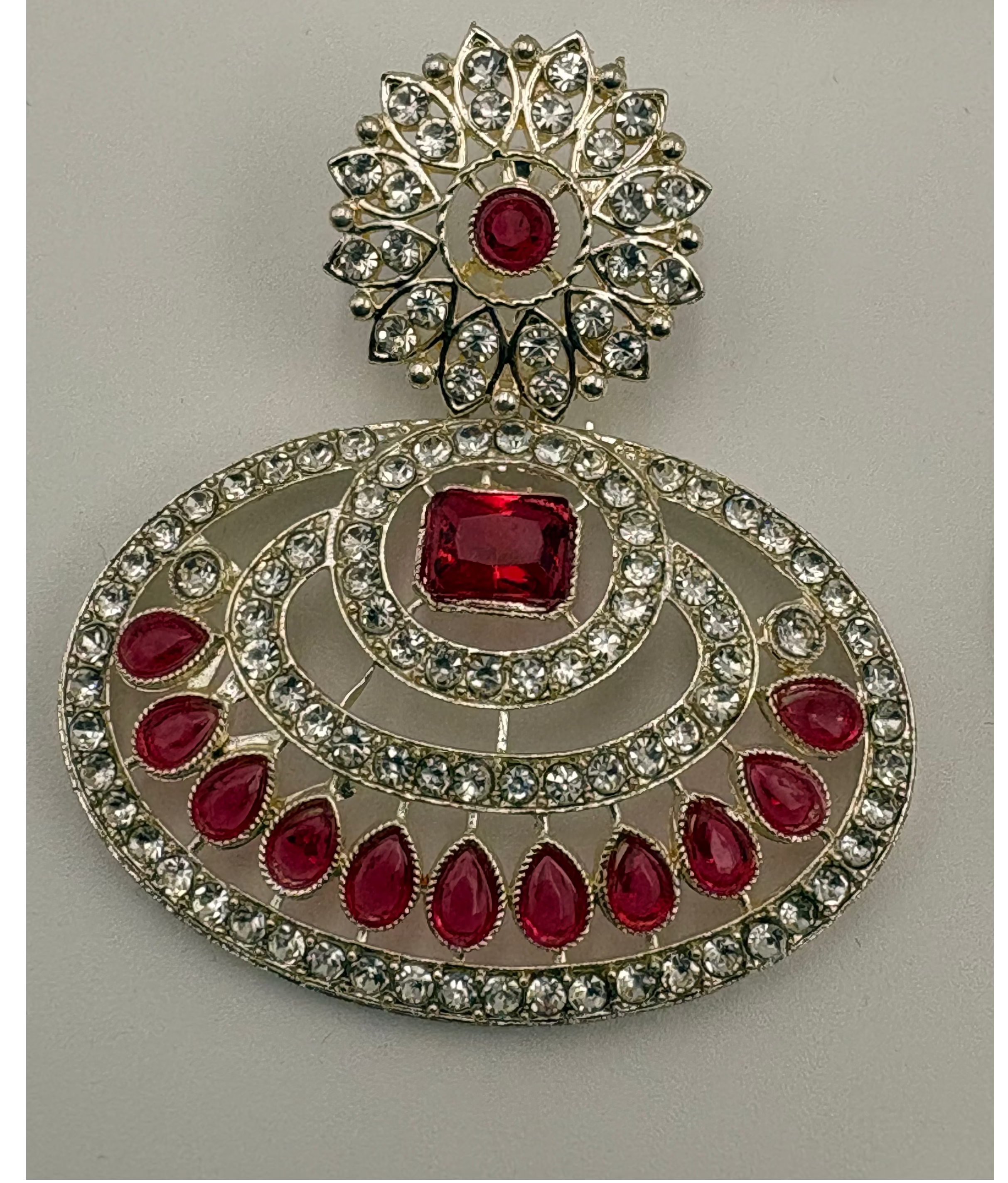 Noor-E-Rajwada Haar Ruby Necklace Set -5 Piece