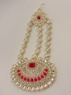 Noor-E-Rajwada Haar Ruby Necklace Set -5 Piece