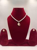 Elegant Pearl Drop Pendant Necklace Set