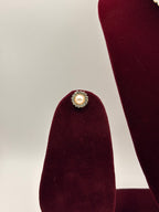 Classic Pearl Halo Pendant Necklace Set