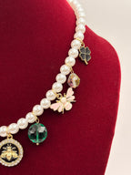 Pearl Bee Flower Charm Fashion Jewellery Necklace for Women View 3