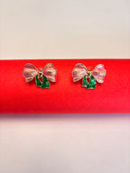 Bow Pendant Necklace & Earrings Set