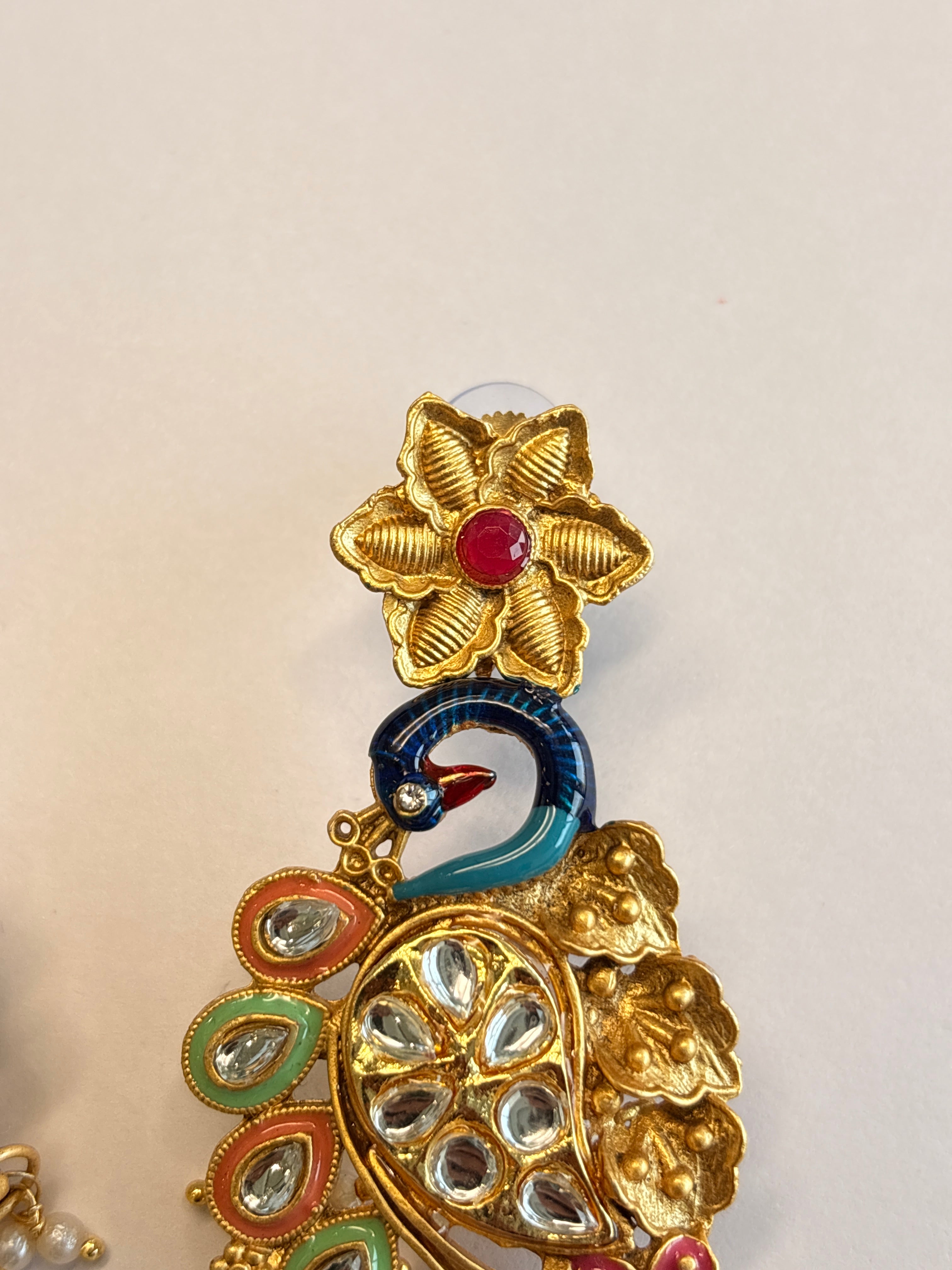 Peacock Design Traditional Earrings
