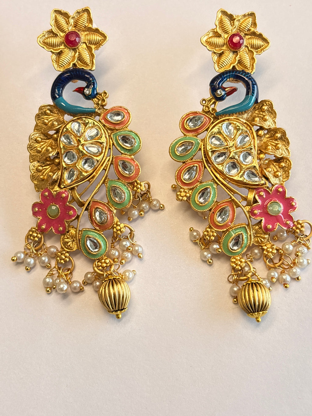 Peacock Design Traditional Earrings