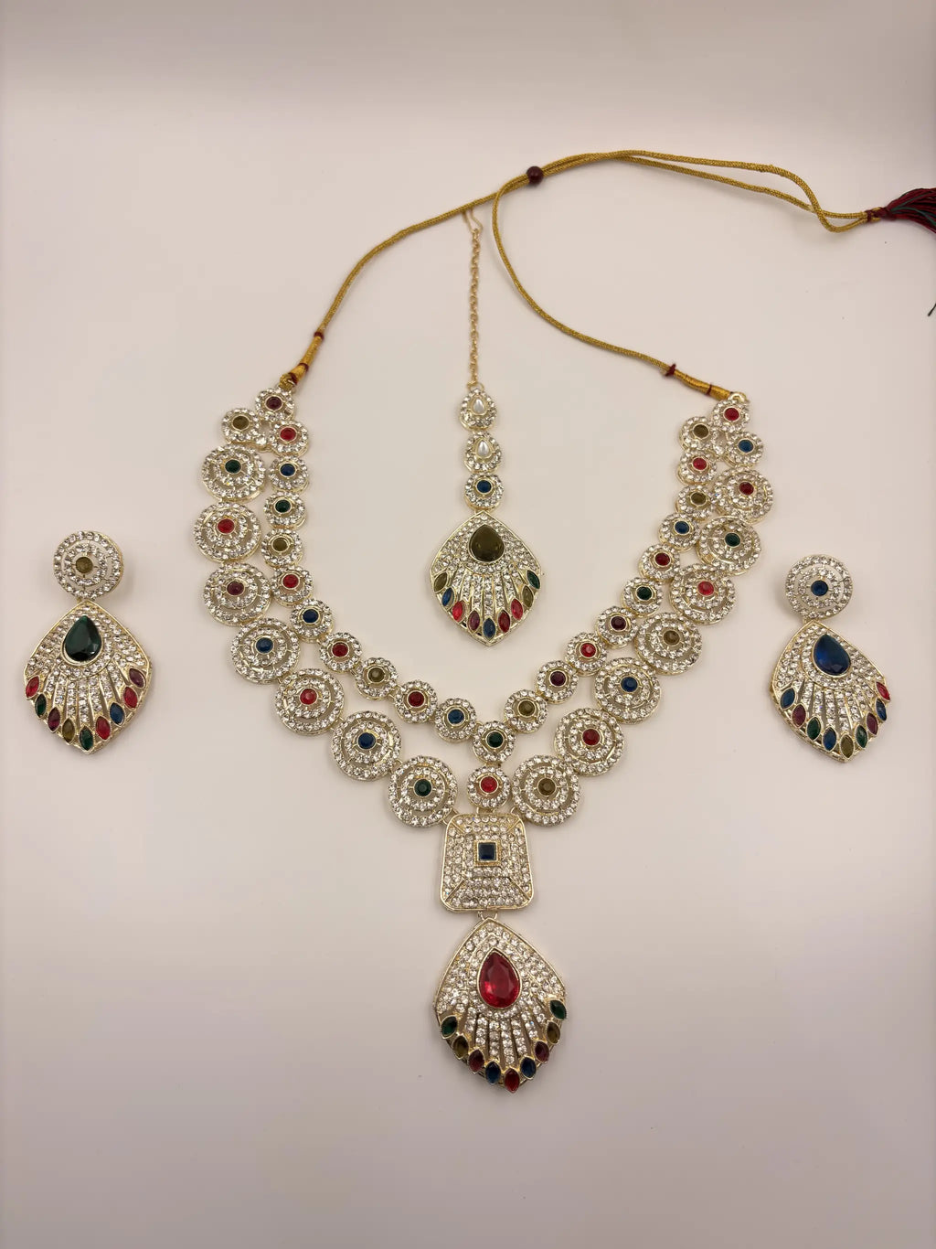 Multicolor Bridal Necklace Set