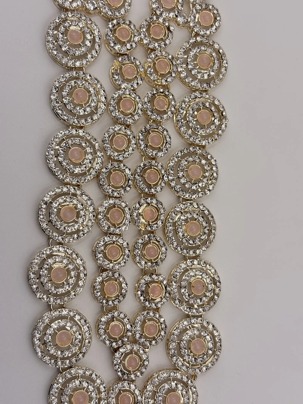 Peach Stone Bridal Necklace Set