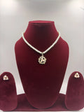 Pearl Necklace with Round Pendant Set Of Three