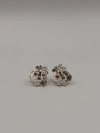 Pearl Necklace with Butterfly Crystal Pendant and Matching Earrings