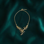 Elegant Gold Floral Necklace – Fashion Jewellery for Women