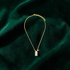 Cute Teddy Bear Pendant Necklace – Artificial Jewellery for Women