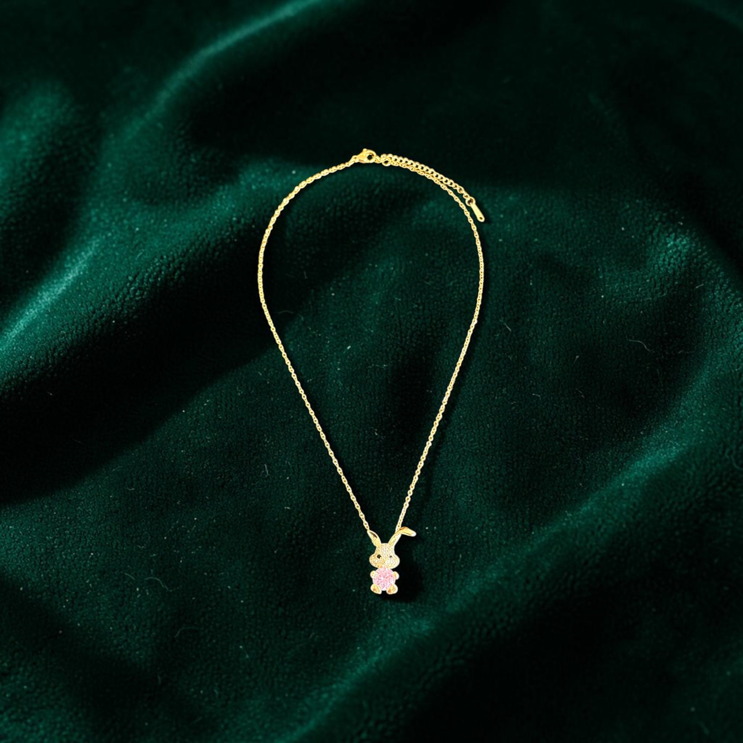 Cute Teddy Bear Pendant Necklace – Artificial Jewellery for Women