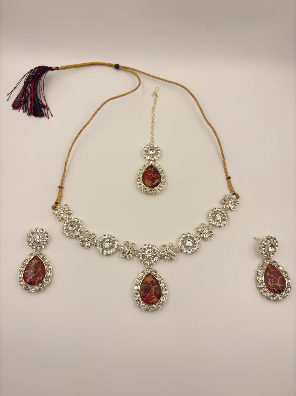 Raktima Pushp Necklace Set -4 piece