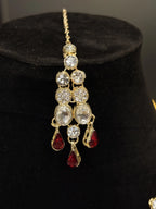 Red Drop Bridal Necklace Set Of Four