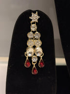 Red Drop Bridal Necklace Set Of Four