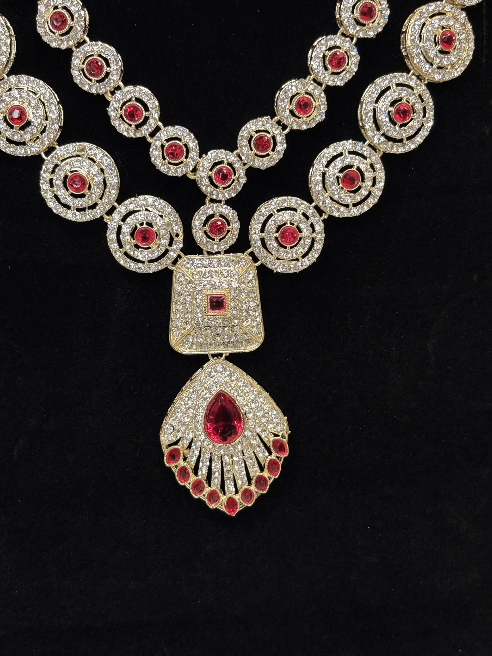 Rudrani Kundan Bridal Haar Necklace Set- 4 piece