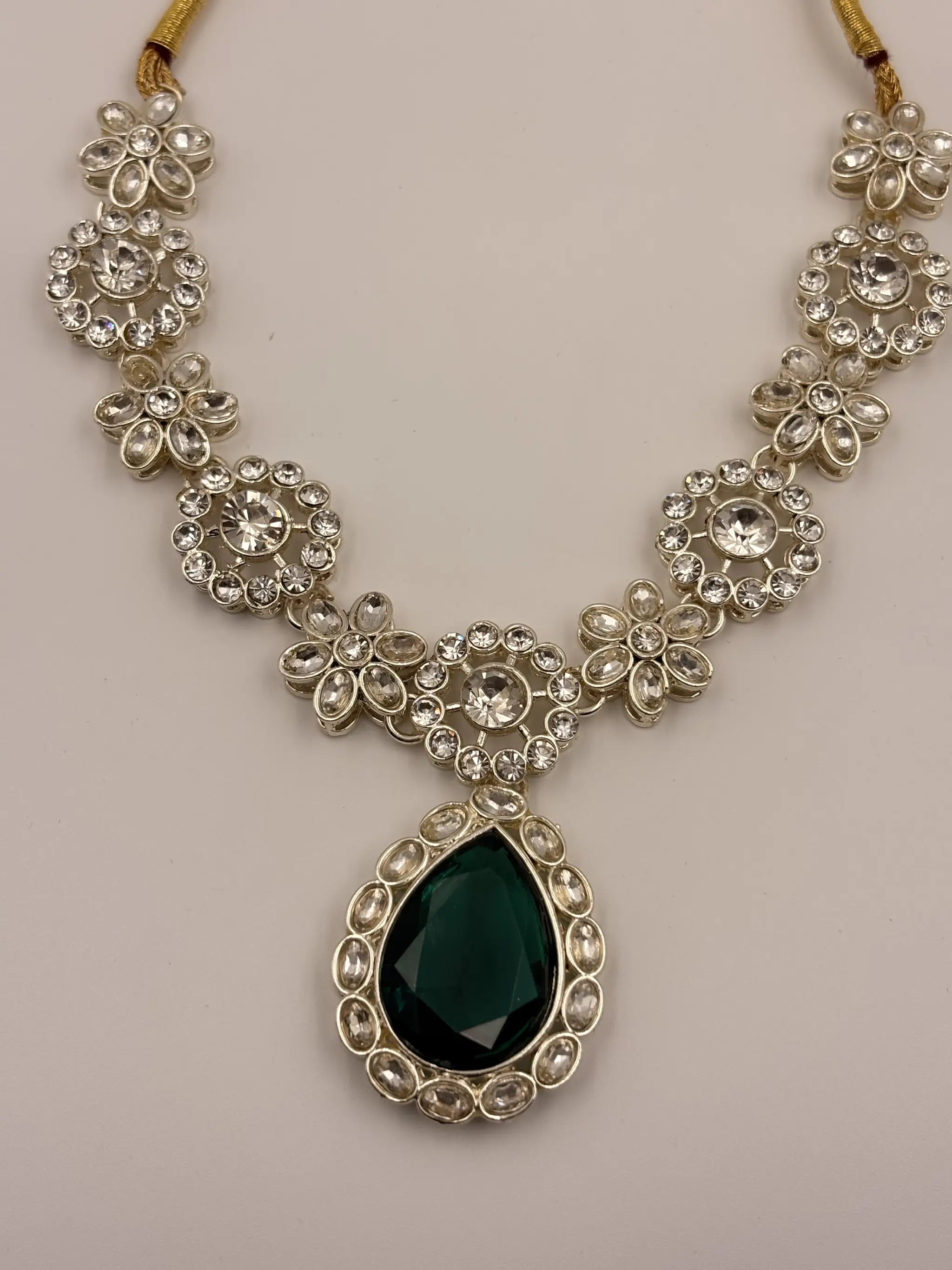 Teardrop Stone Necklace Set