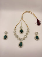 Teardrop Stone Necklace Set