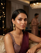 Gold Leaf Drop Earrings