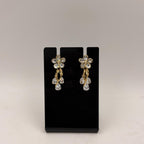 Blossom Earring Trio Set – Floral Crystal Drop Earrings (3 Pairs)