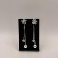 Elegant Floral Pearl Drop Earrings for Women